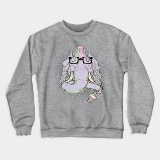 An Elephant's Playful One-Hundred Percent Crewneck Sweatshirt